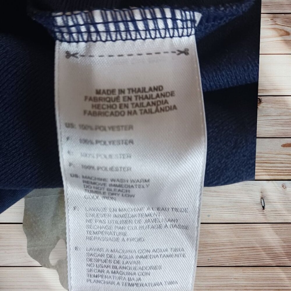 Adidas Clippers Navy Full-Zip Track Jacket Mens Long Sleeve size XLarge tall - Picture 6 of 9